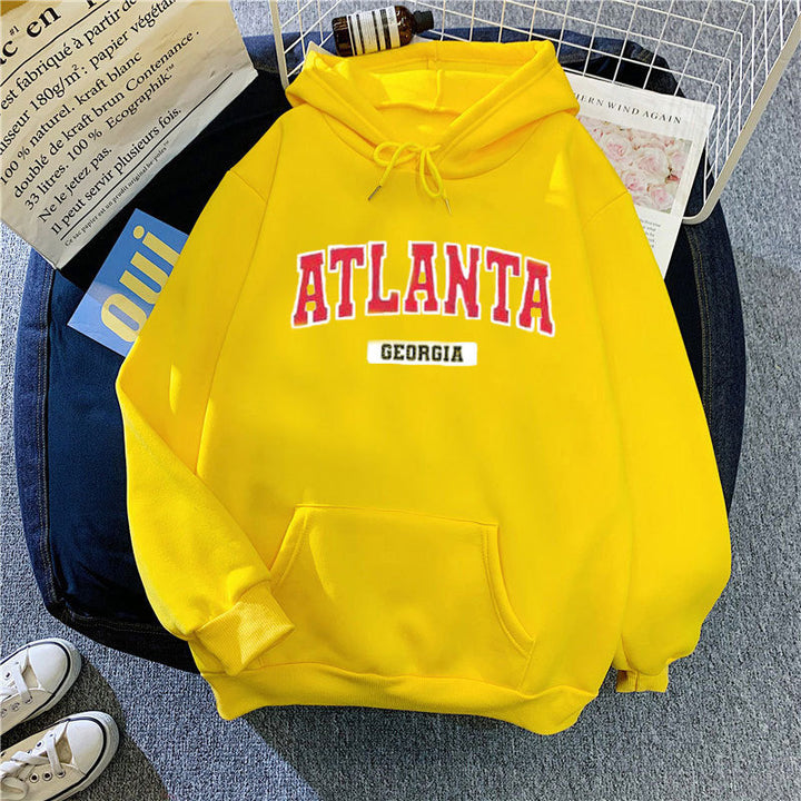 Women's hoodie with stylish Atlanta print Chic & Stil