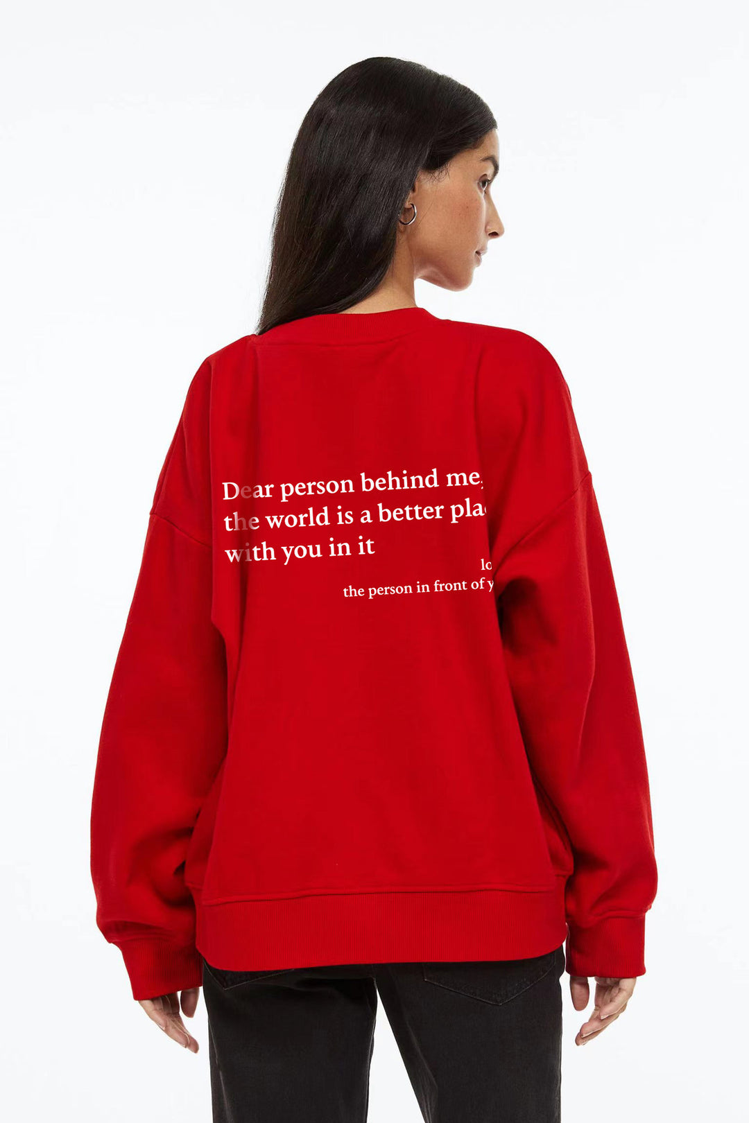 Women's sweatshirt with inspiring lettering Lune London