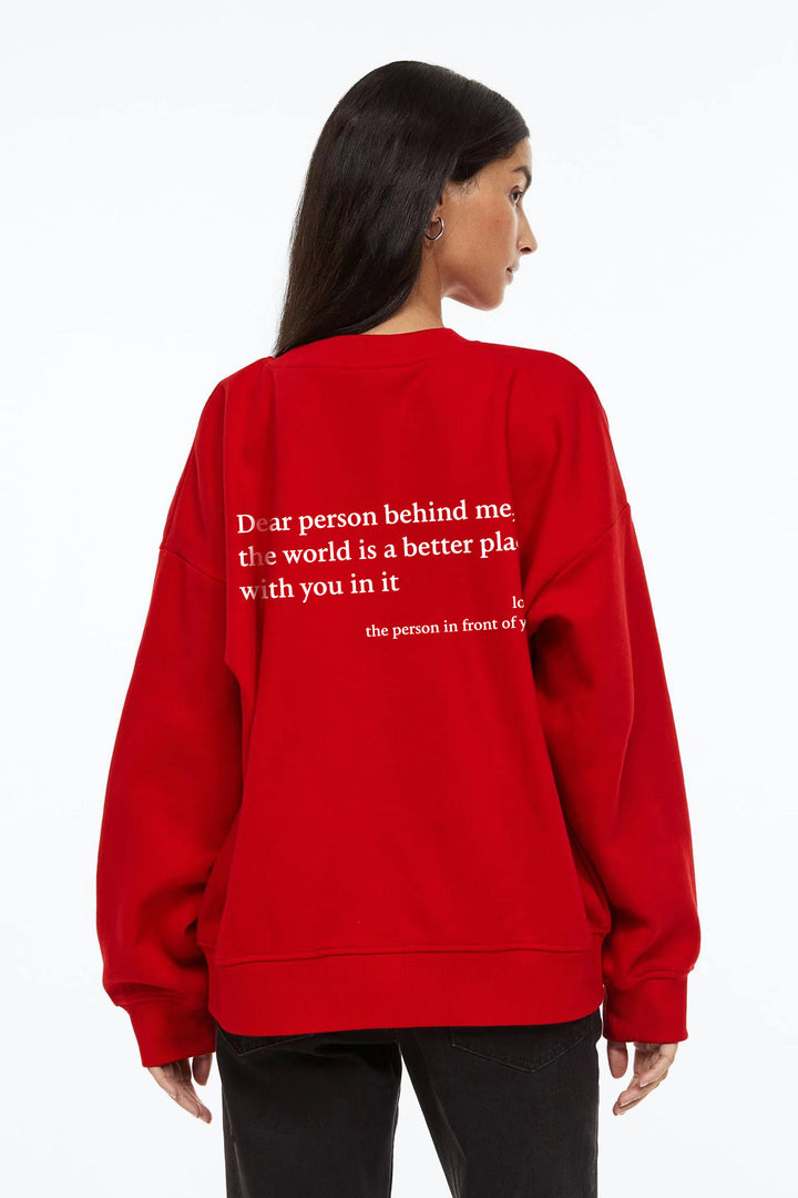 Women's sweatshirt with inspiring lettering Lune London