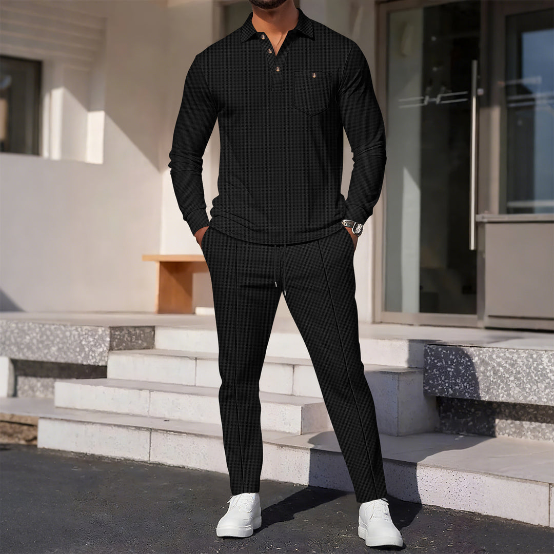 Elegant leisure suit for men with structured top and comfortable pants Lune London