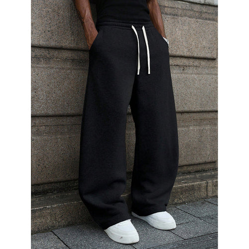 Women's casual loose-fit leisure pants with elastic waistband and practical pockets Chic & Stil