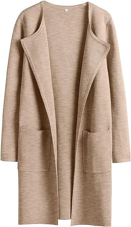 Ladies Long Cardigan with oversized cut and practical pockets Lune London