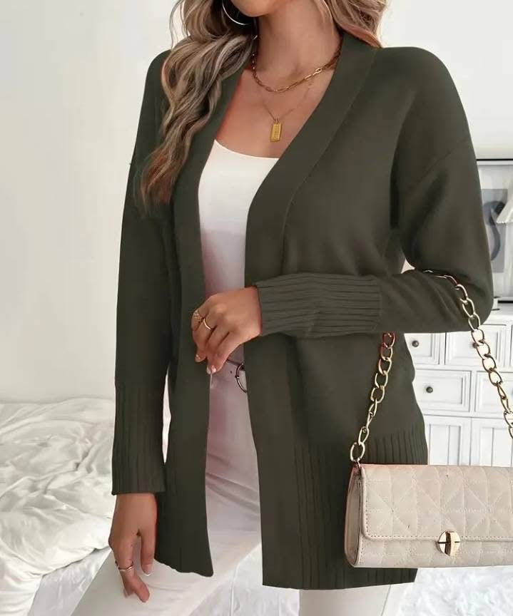 Trendy knit jacket for women with DM design and a high level of wearing comfort Lune London