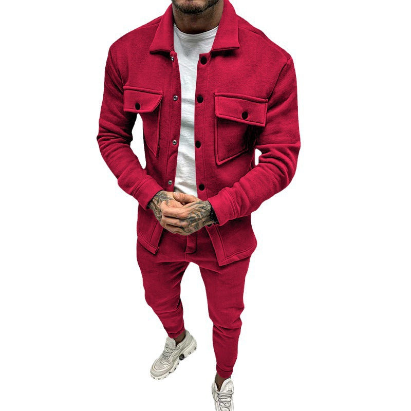 Modern leisure suit for men with practical pockets Amarae