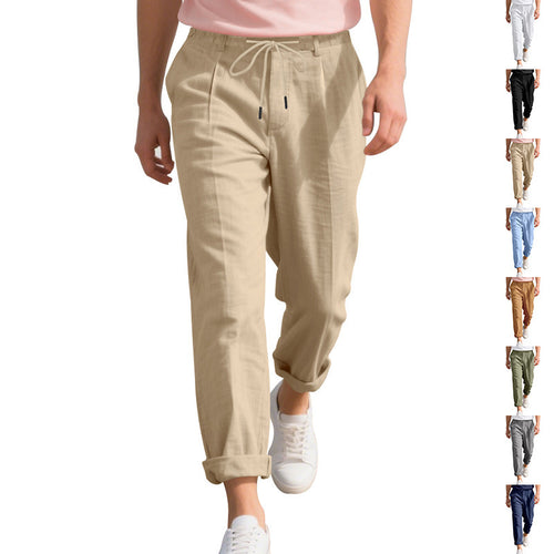 Casual beach pants for men with elastic waist and handy side pockets Amarae