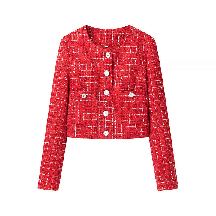 Dames Boucle-Veste avec poches ouvertes et détail de bouton Chic & Stil