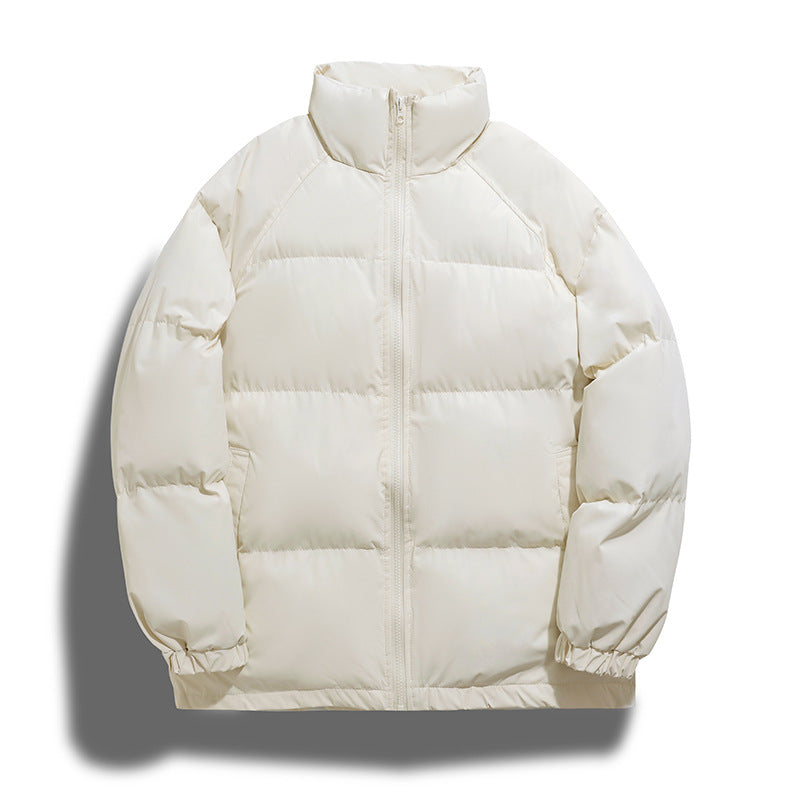 Ladies warm down jacket with high collar and side zip pockets Lune London