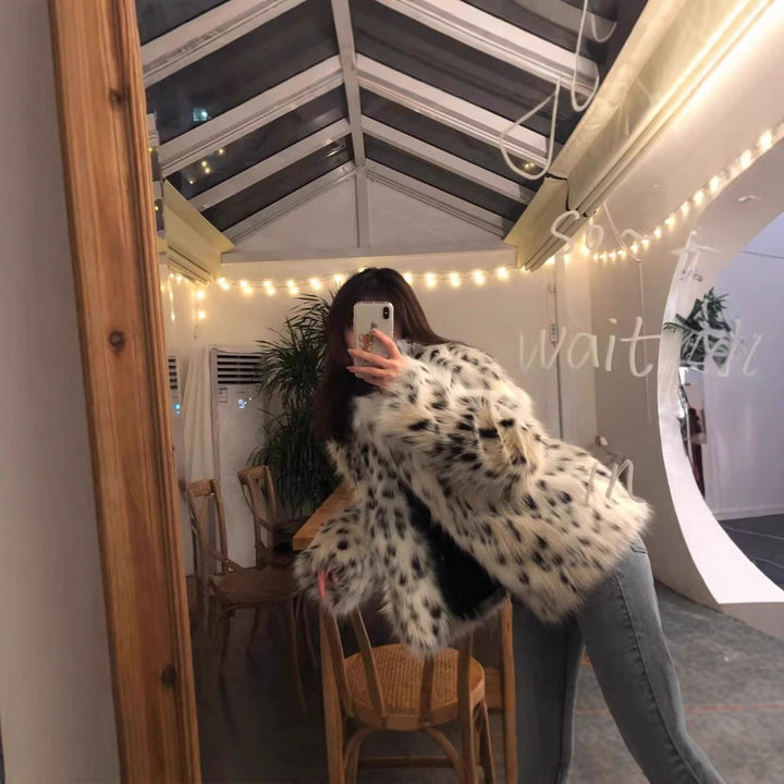 Ladies Fluffy Faux Fur Chic Jacket and Style