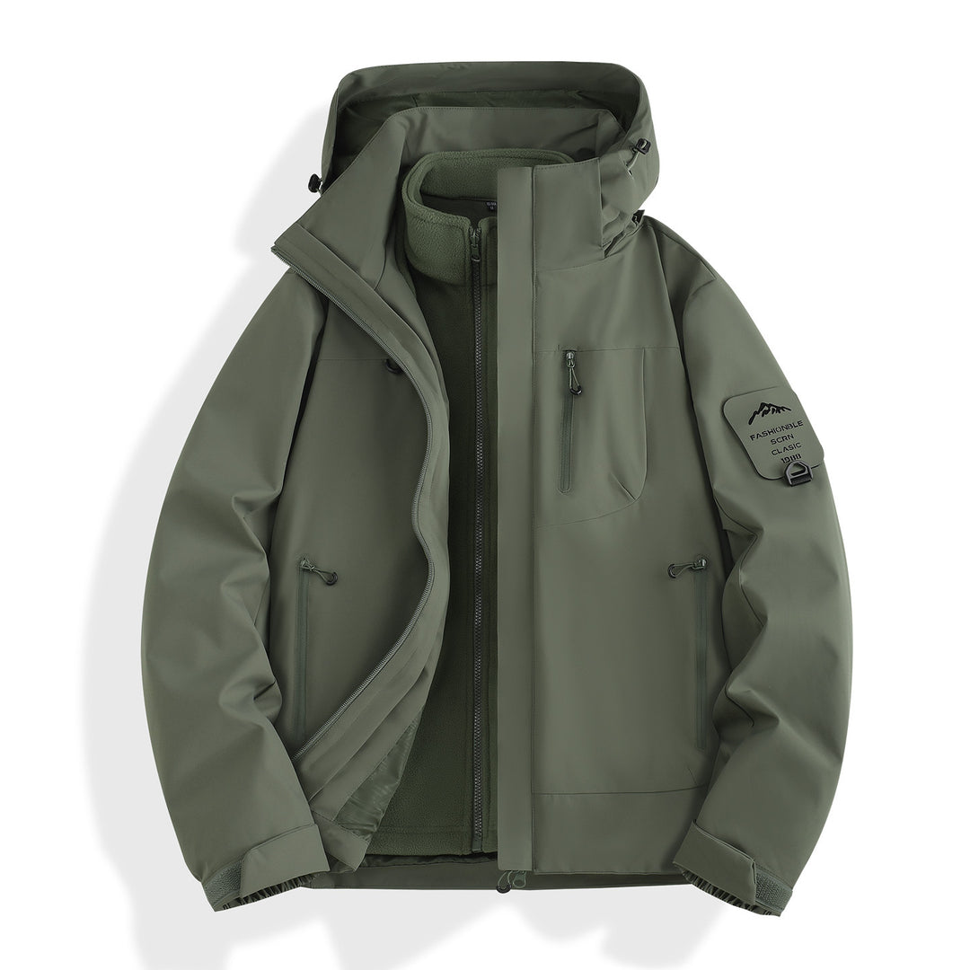 Women's two-layer softshell parka with removable fleece lining and waterproof zippers Amarae