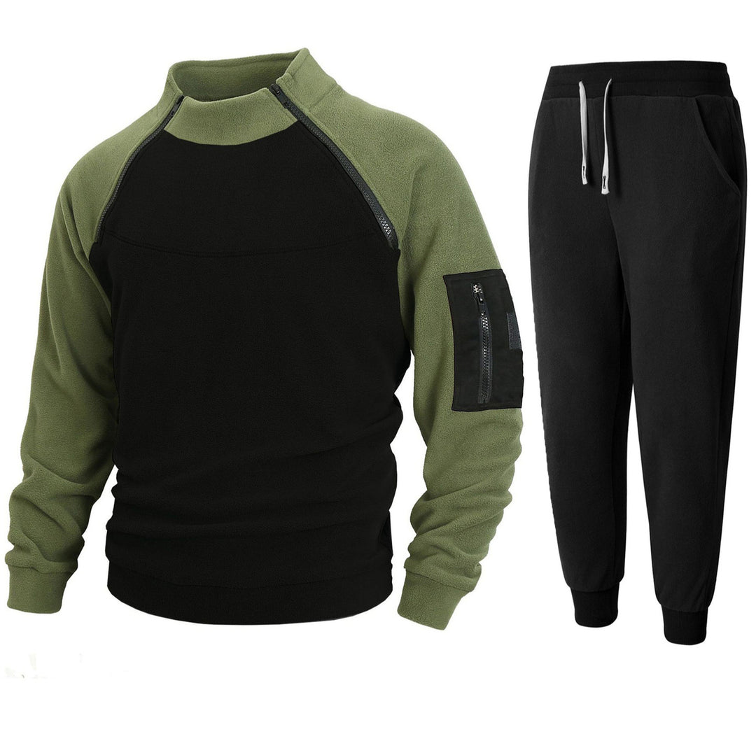 Functional sweater for men with high collar and edges Lune London