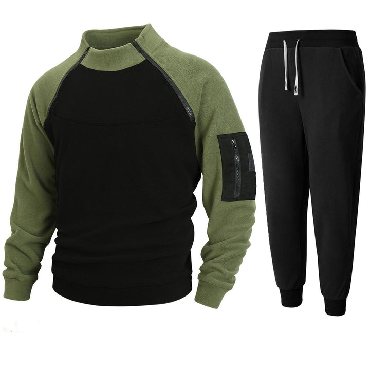Functional sweater for men with high collar and edges Lune London