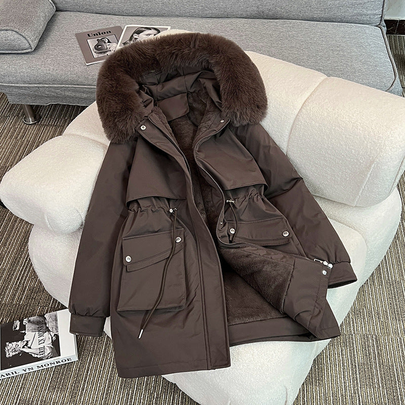 Ladies Fashionable Winter Parka with Cozy Inner Lining and Practical Pockets Lune London