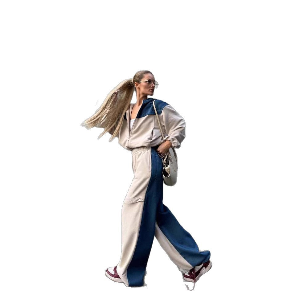 Women's sports set with trendy color block design and relaxed fit Lune London