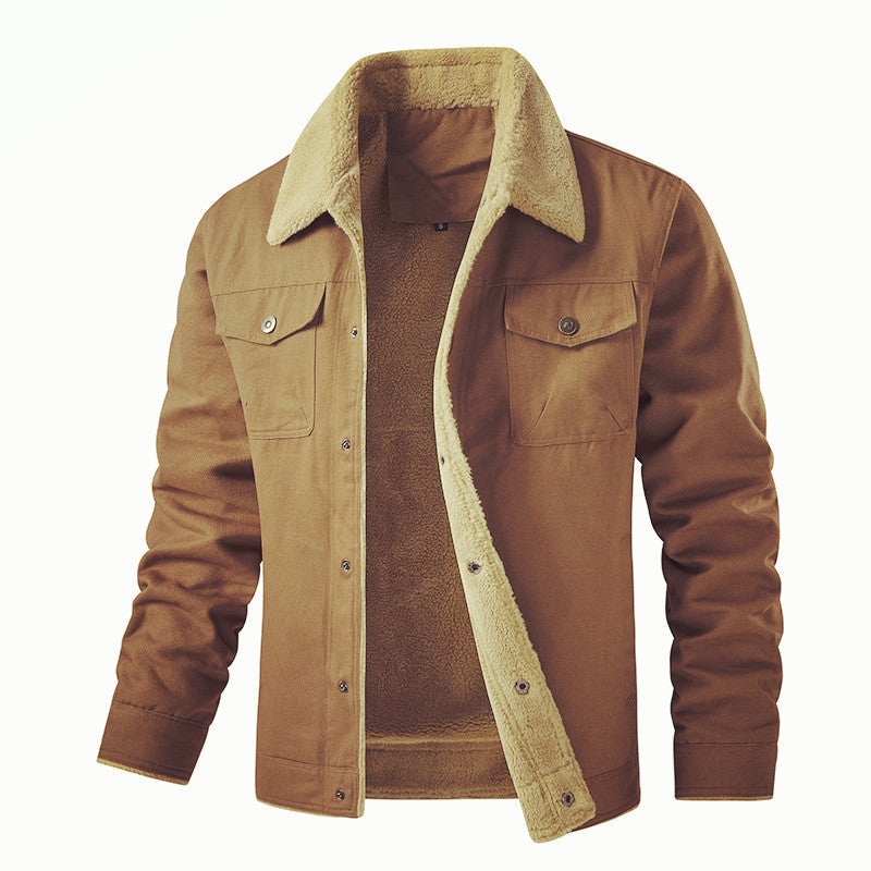 Men's Insulated Utility Jacket with Teddy Lining Chic Und Stil