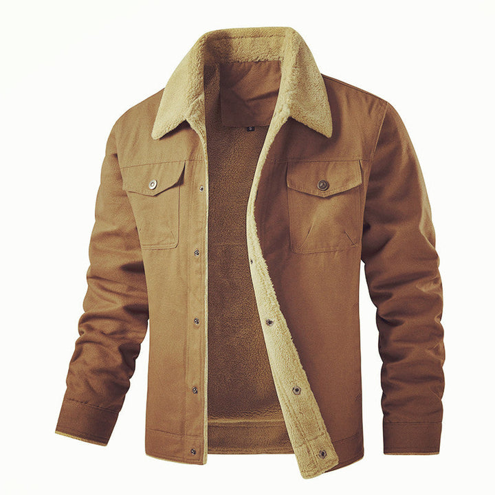 Men's Insulated Utility Jacket with Teddy Lining Chic Und Stil