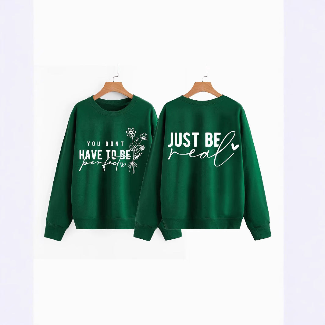Sweat femme décontracté avec des messages inspirants Chic & Stil