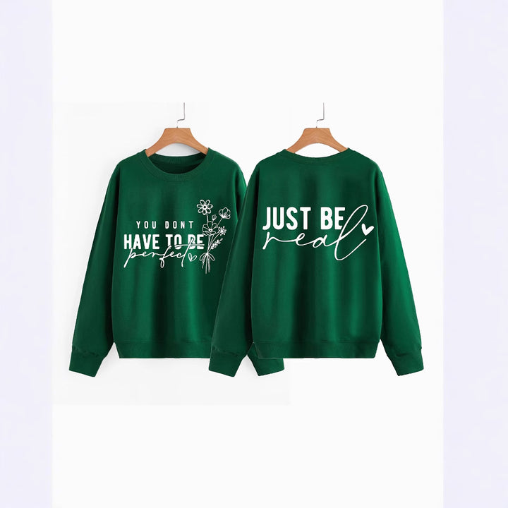 Sweat femme décontracté avec des messages inspirants Chic & Stil