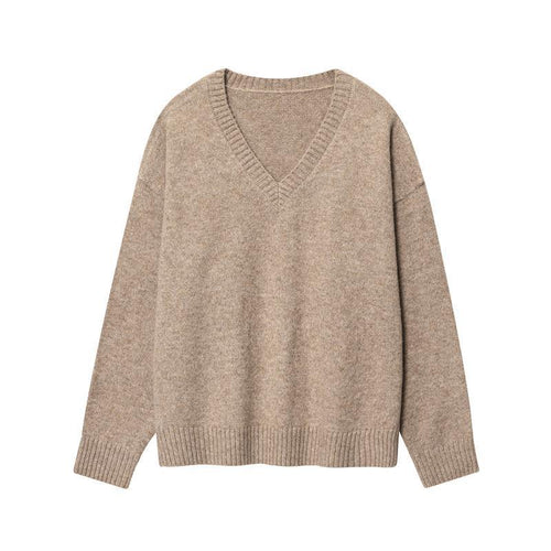 Ladies Cashmere-V-neck Chic and Stylish Sweater