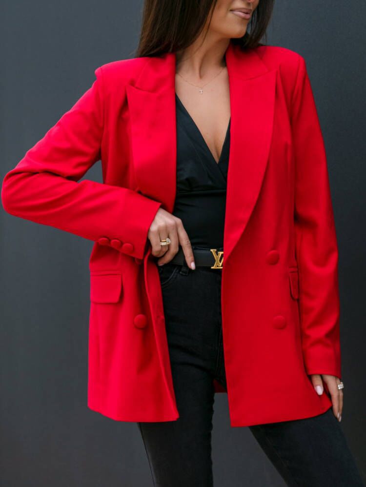 Women's blazer with modern double button closure and relaxed fit Lune London