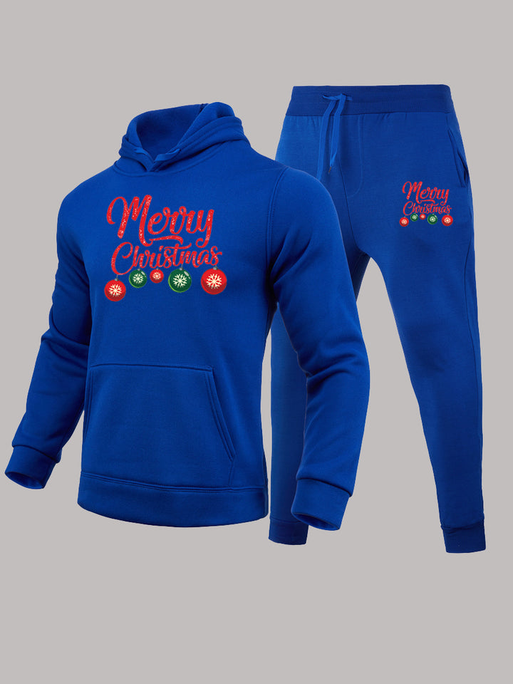 Women's hoodie and jogger set with festive Christmas pattern Lune London