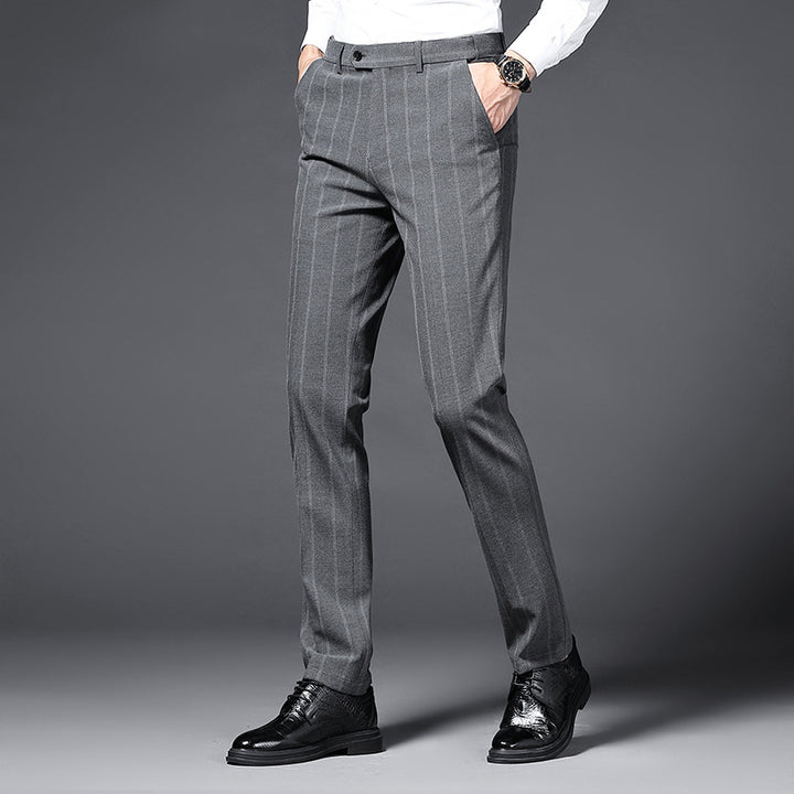 Lune London striped elegant suit pants for men