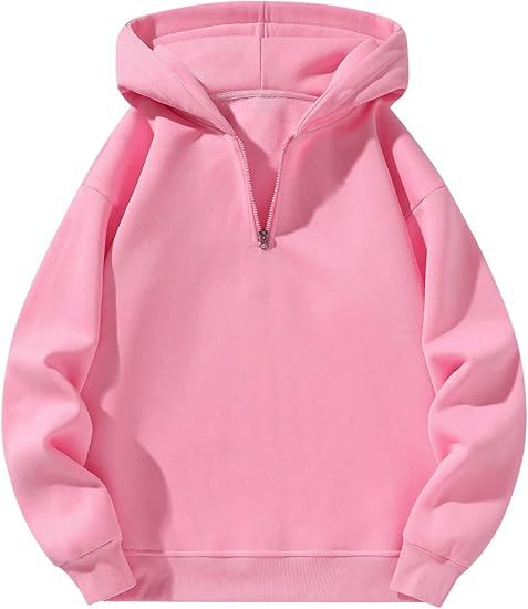 Men's sporty hoodie with half-zipper Amarae