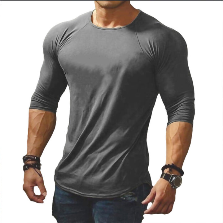 Fitted long sleeve t-shirt for men with elastic wearing comfort Lune London