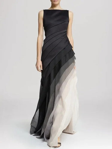 Chic und Stil | Elegant Layered Ombre Dress