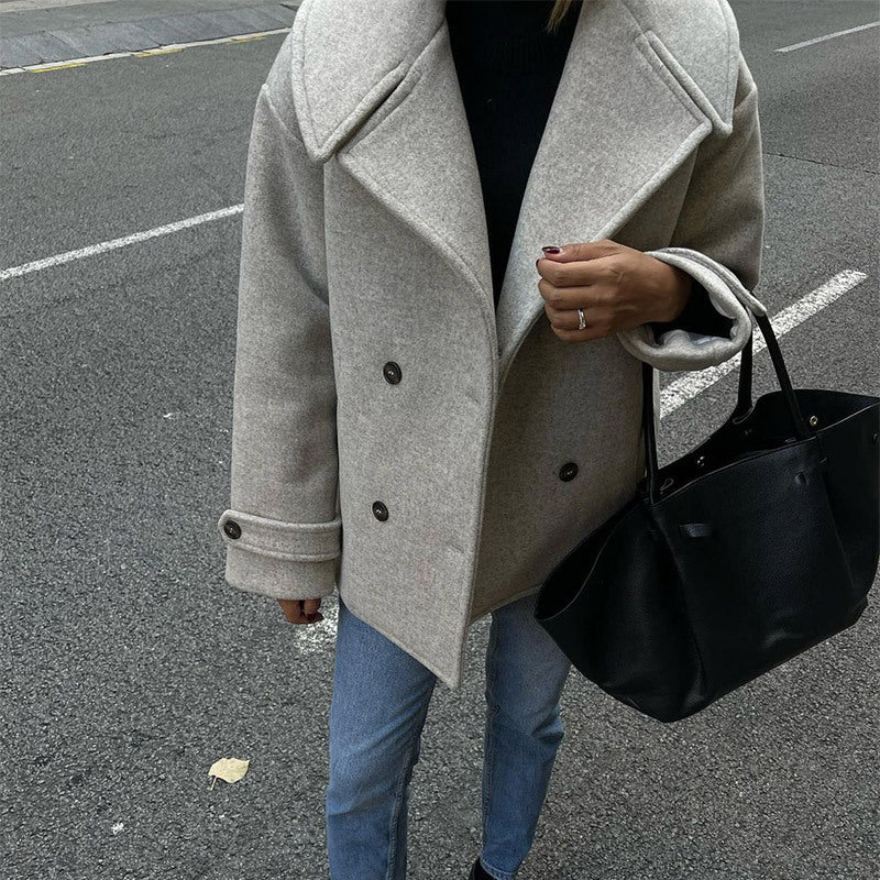 Lune London oversized wool coat for women