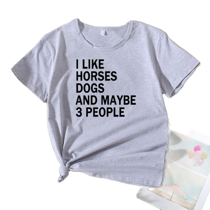 Casual women's T-shirt with quote Lune London