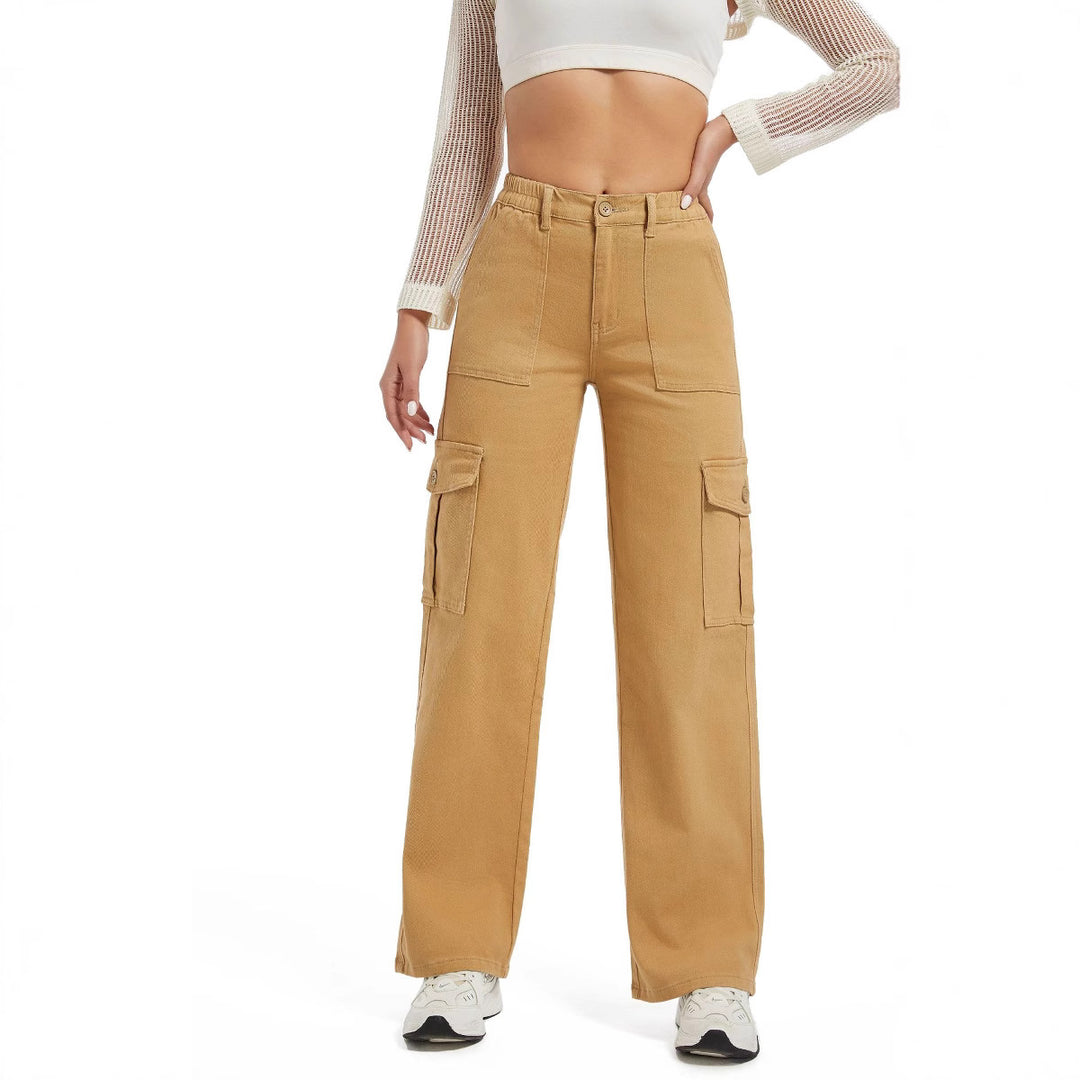 Casual fit women's cargo pants with practical pockets Lune London