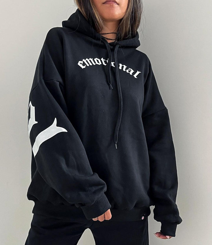 Oversized hoodie for women with graphic print Lune London