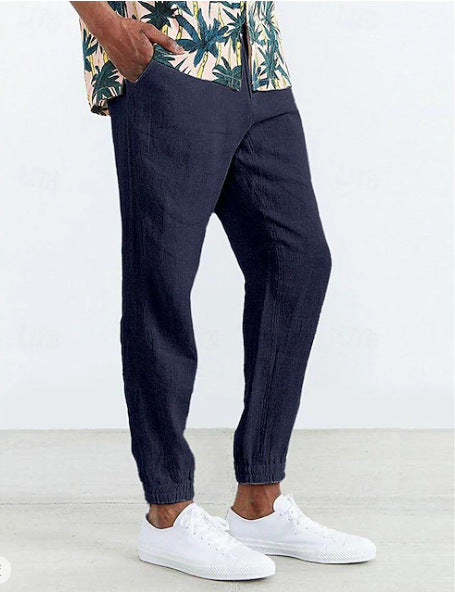 Casual chino pants for men with elastic waist and side pockets Lune London