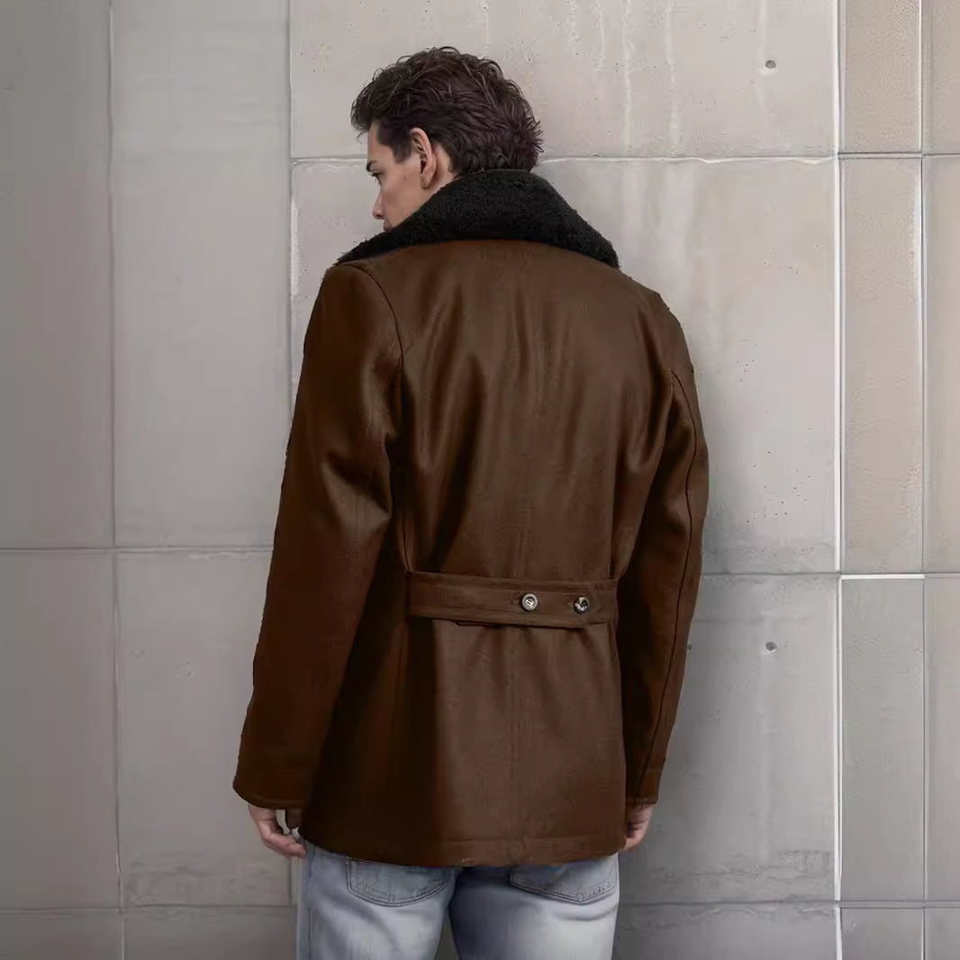 Fashion Duffle Coat for Men with Soft Collar and Practical Pockets Lune London