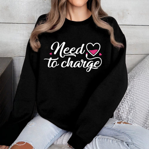Sweatshirt femme avec citation inspirante de cœur et coupe décontractée Chic & Stil
