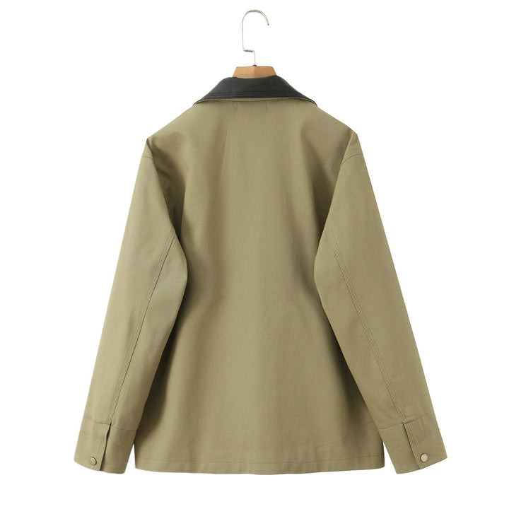 Women’s work jacket durable with a stylish collar and practical pockets Lune London