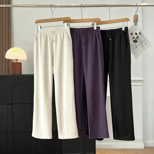 Pantalons de loisirs sportifs pour femmes avec taille élastique et poches latérales Chic & Stil
