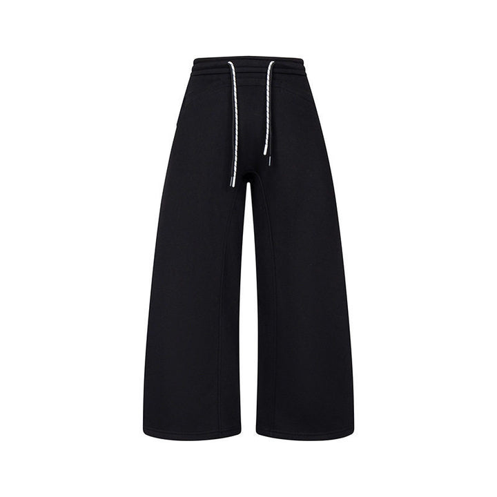 Women's Culotte Sweatpants with High Waist, Drawstring and Wide Leg Fit