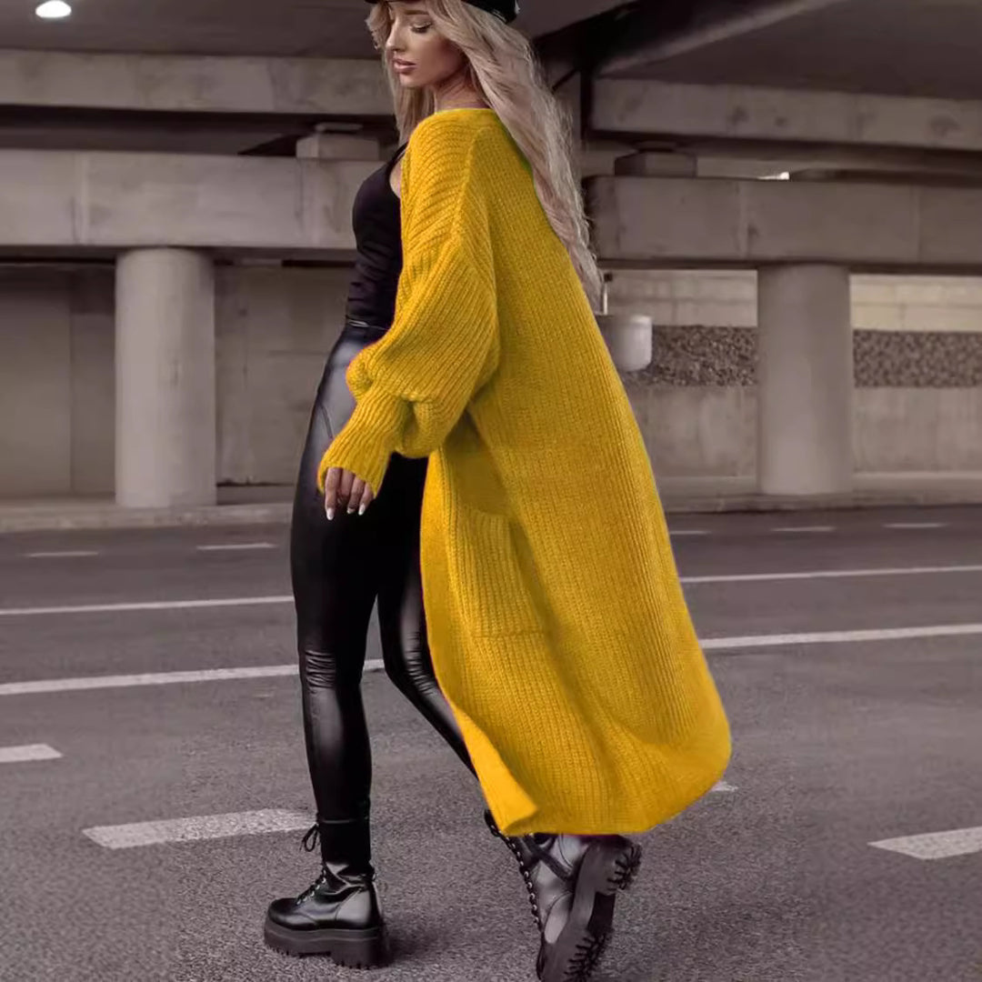 Ladies Large Chic Knit Coat