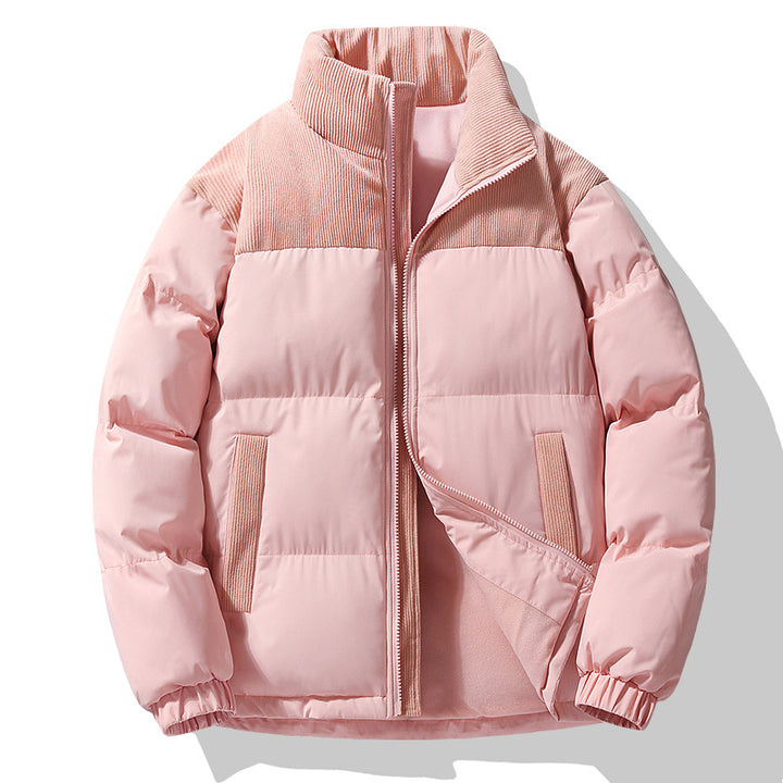 Women's quilted jacket with cord inserts, padded thermal filling and stand-up collar Amarae