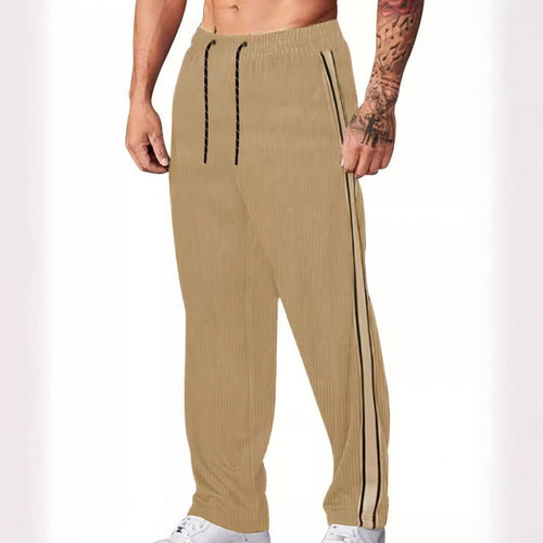 Men's sporty leisure pants with side stripes Amarae