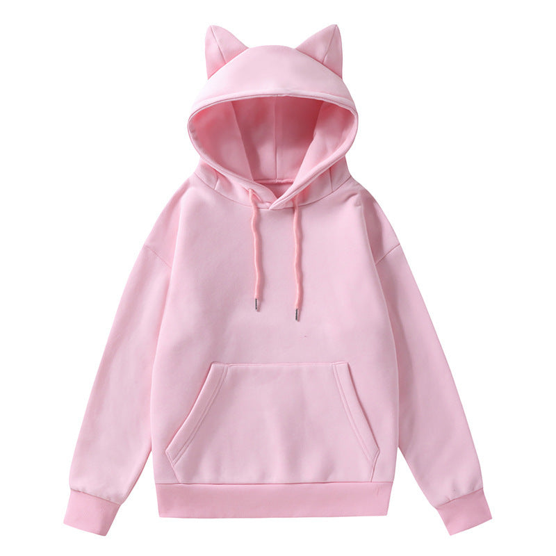 Women's Hoodie with Cat Ears and Soft Lining Lune London