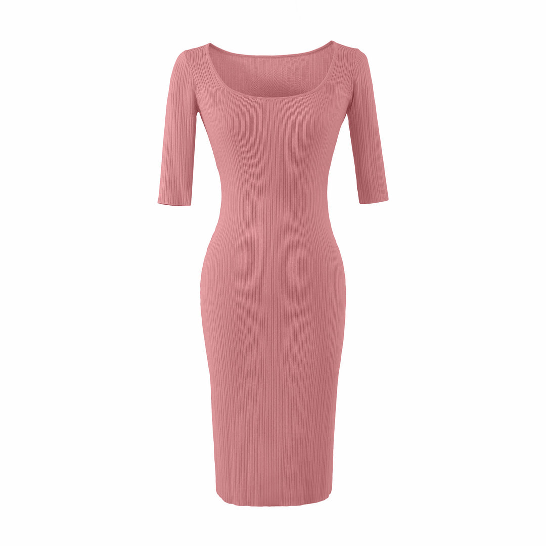 Women Figure-hugging ribbed Midi dress made of stretch knit Amarae