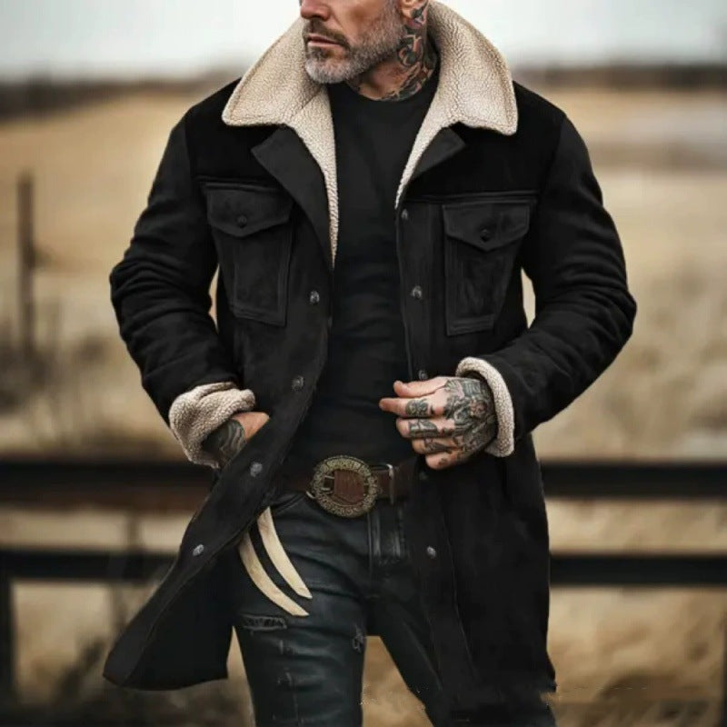 First-class suede jacket for men with teddy lining Lune London