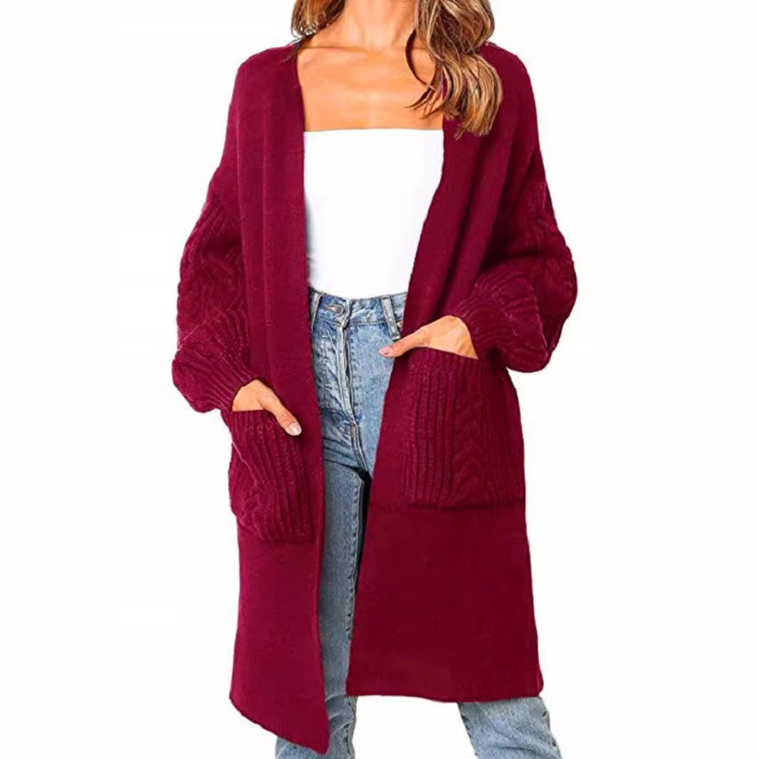 Ladies comfortable cardigan with pockets Lune London