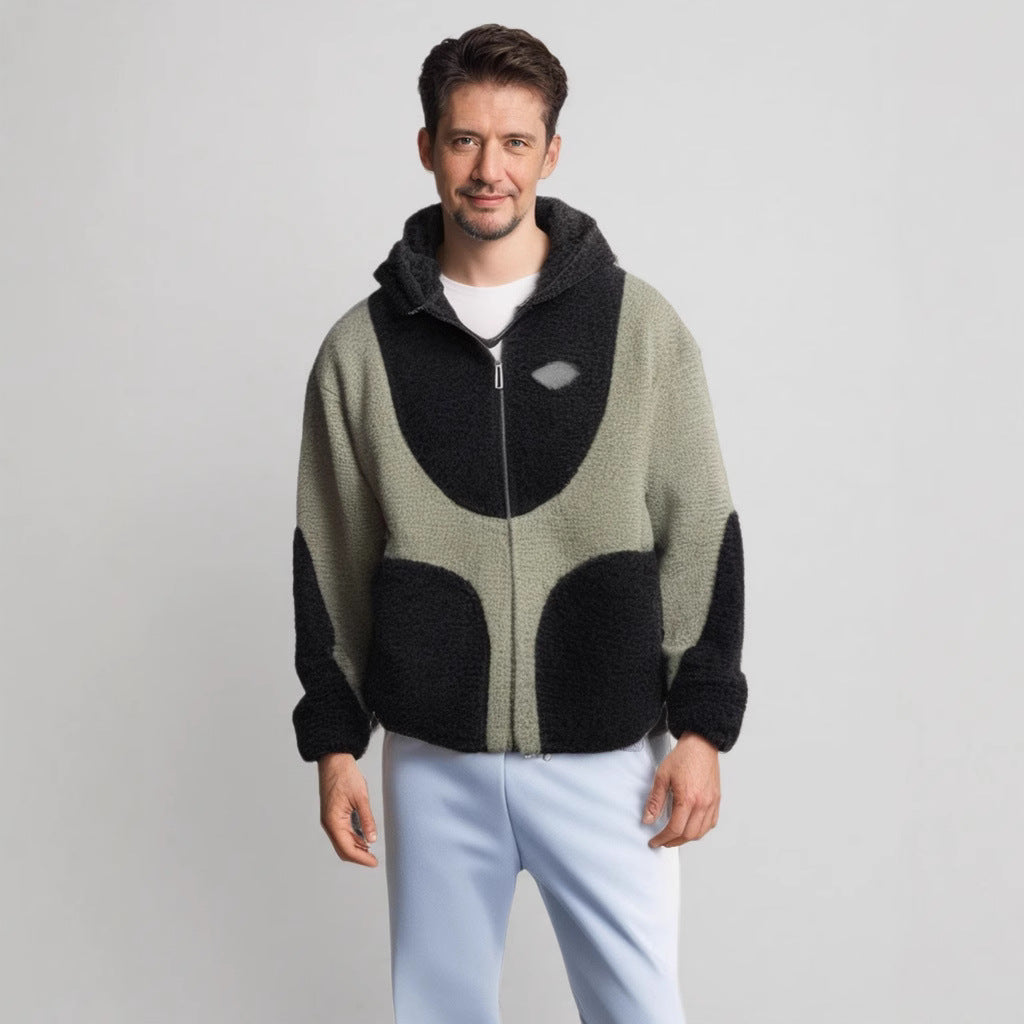 Fleece jacket for women with a high collar and practical zip pockets Lune London