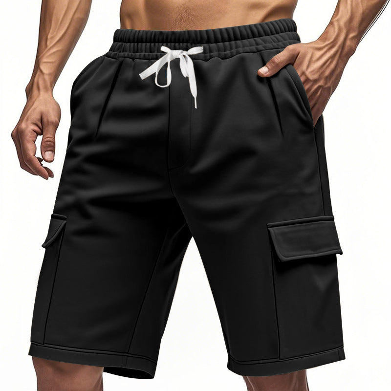 Casual cargo shorts for men with elastic waistband and functional pockets Lune London