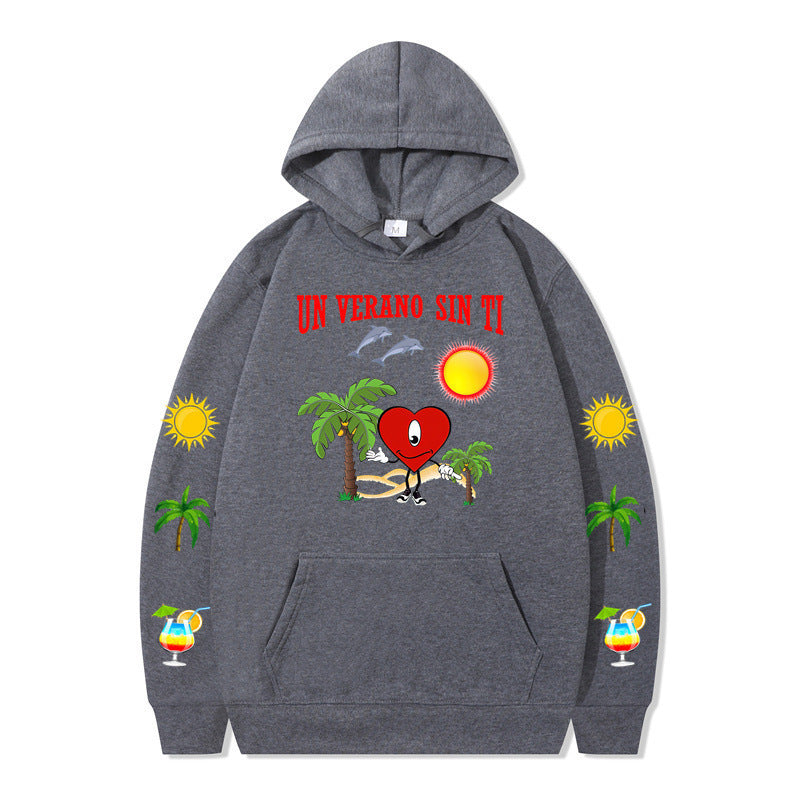 Women's hoodie with vibrant summer motif and comfortable fit Lune London