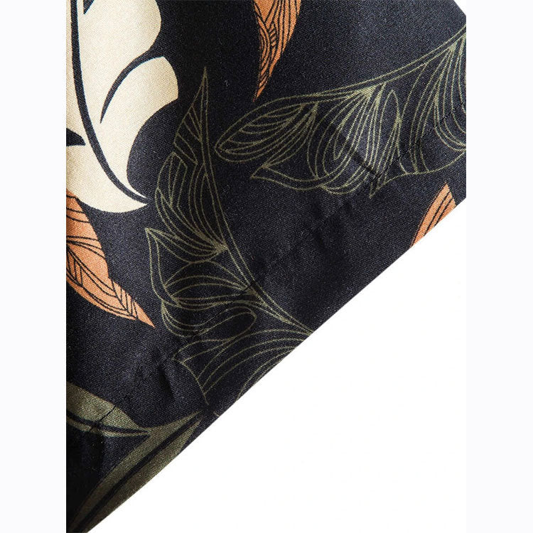 Short sleeve shirt for men with floral pattern and high quality cotton Lune London