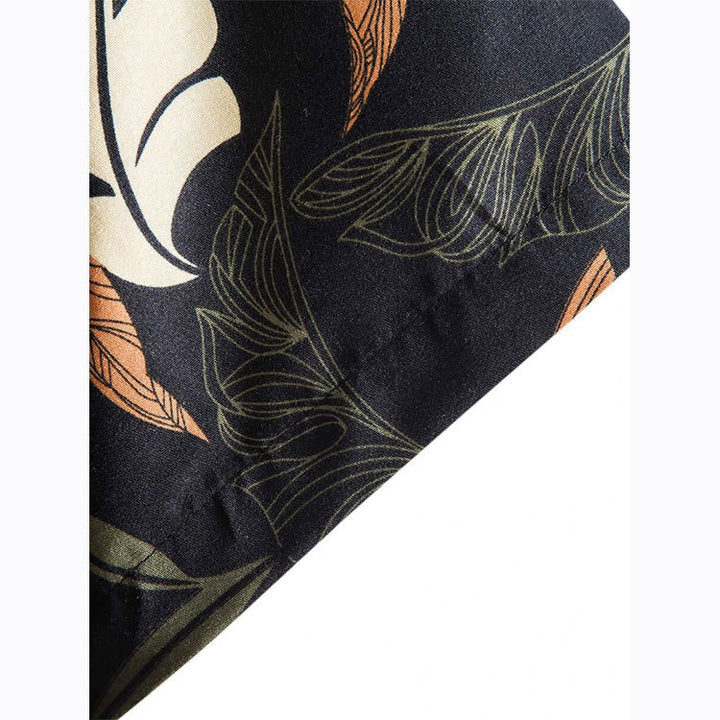 Short sleeve shirt for men with floral pattern and high quality cotton Lune London